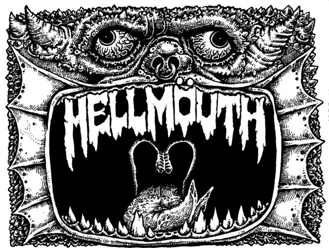 Apparently, this is a Hell-mouth. Are those ovaries in there? That would explain a lot. 
